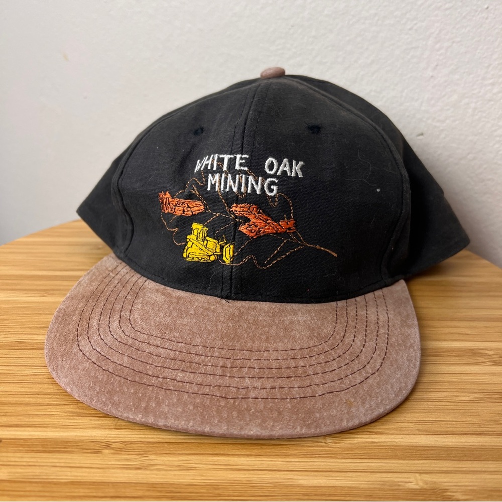 Vintage White Oak Mining Hat Brown/ black